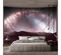 GLWDMB 1 tapiz fotográfico de paisaje de cielo estrellado del desierto, tela de fondo, poliéster para colgar en la pared, para dormitorio, sala de estar, decoración de fiestas, con paquete de
