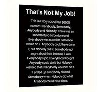 GLWDMH 1 lienzo de 30 x 40 cm, con texto en inglés "This Is Not My Job, Anyone", póster e impresiones artísticas, imagen de pared para sala de estar, dormitorio, comedor, oficina (sin marco)