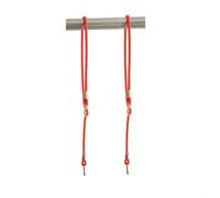 Glwei - 2 cuerdas ajustables para columpio de árbol de 110 a 180 cm, juego de cuerdas de jardín resistentes para parque infantil al aire libre, capacidad de carga de 300 libras con hebillas, rojo