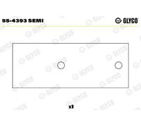 GLYCO Casquillo del cojinete, biela para CITROËN: ID, DS, CX, C25, C32, C35 & FIAT: Ducato, 242 & PEUGEOT: J5 (Ref: 55-4393 SEMI)
