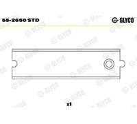 GLYCO Casquillo del cojinete, biela para SKODA: Octavia & VOLKSWAGEN: Golf, Touran, Jetta & AUDI: A3 & SEAT: Leon, Toledo, Altea (Ref: 55-2650 STD)