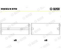 GLYCO Cojinetes Del Cigüeñal para Nissan Pick-Up D22 2.5 Td 4WD D21 Terrano R20