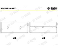 GLYCO Cojinetes Del Cigüeñal para Renault Espace II J/S63 _ 2.2 2.1 Td J11 _ B29