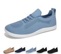 GlydeEssence Shoes Women Men, GlydeEssence - Comfort Hybrid Shoes, Women Wide Toe Minimalist Walking Sneaker (Light Blue,45)