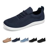 GlydeEssence Shoes Women Men, GlydeEssence - Comfort Hybrid Shoes, Women Wide Toe Minimalist Walking Sneaker (Deep Blue,45)
