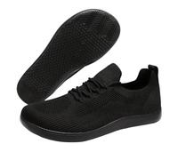 GlydeFootwear Essence Shoes All-Day Comfort Hybrid Barefoot Shoe Lightweight Anti-Slip Wide Toe for Women and Men (All Black, Adulto, 41, Números, Sistema Tallas Calzado EU, Mediano)