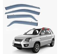 GLYGLY 4 Piezas Coche Deflectores para Kia Sportage 2004-2009, Deflectores de Aire Cortavientos Ventana Derivabrisas Derivabrisas Accesorios