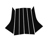 GLYGLY Adhesivo Espejo para Pilar B/C Coche para Genesis GV60 2023-2025, Pegatina Decorativa Autoadhesiva Adhesivo Decorativo Brillante