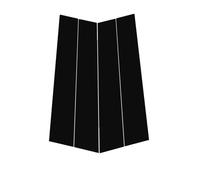GLYGLY Adhesivo Espejo para Pilar B/C Coche para Volkswagen Tiguan 2010-2017, Pegatina Decorativa Autoadhesiva Adhesivo Decorativo Brillante