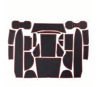 GLYGLY Alfombrillas de Goma para Consola Central para Volvo XC40 2020, Alfombrilla de Goma Antideslizante Caja de Almacenamiento,Red