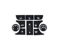 GLYGLY Coche Central Control Botón Pegatinas para Opel Mokka 2013-2019, Pegatinas Botón Control Central Coche Autoadhesivo Pegatinas Engomada,B