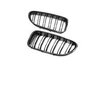 GLYGLY Kit Parrillas Delanteras para BMW 6 Series F06 F12 F13 2012-2016 OE : 51137211921 51137211922, Doble Diseño Riñón Rejilla Radiador Capó Rejilla Frontal Coche Parrilla Delantera,Bright Black