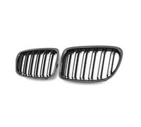 GLYGLY Kit Parrillas Delanteras para BMW X1 Model E84 2011-2016, Doble Diseño Riñón Rejilla Radiador Capó Rejilla Frontal Coche Parrilla Delantera