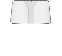 GLYGLY Parasol para Coche para Skoda Yeti 2014-2017, Protector de Parabrisas Delantero Plegable Protección UV y Anti-Calor Interior Automóvil,Silver