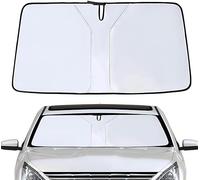 GLYGLY Parasol para Parabrisa Delantero para Benz S-Class Cabriolet A217 Cabriolet 2017-2020, Coche Visera Delantera Y Trasera Accesorios Protección UV Parasol Paraguas,B-Silver