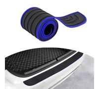 GLYGLY Protector Paragolpes Trasero para Mazda 3 2014-2019, Protector de Parachoques Trasero de Automóvil Umbral de Puerta Antirayaduras,Coupe 7cm*90cm-D-Black Blue