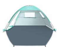 Glymnis Tienda de Playa, Refugio para 2-3 Personas, Carpa Con Doble Puerta de Cremallera, Ventanas Ventiladas, Protección UPF 50+, para Parque y Pescar