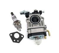 Glymzo carburador cortadora césped Demon RQ580 Vida XL 141550 141003 52cc Accesorios Recortador de carburador para bujía para Junta Carburador