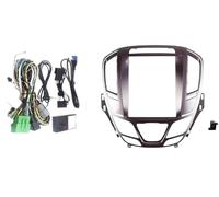 Glymzoi Pegatina consola central Marco de radio para Buick para Regal 2014-2018, unidad principal para cubierta tablero(Marrón,Frame an Canbus)