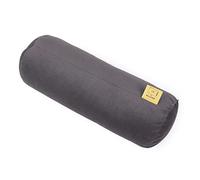GM Almohada cilíndrica Cervical para Cuello, Espalda y piernas 40x15 cm Fabricada en Italia con Funda de Tela Resistente al Agua y a Las Manchas Marrón