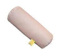 GM Almohada cilíndrica Cervical para Cuello, Espalda y piernas 40x15 cm Fabricada en Italia con Funda de Tela Resistente al Agua y a Las Manchas Beige