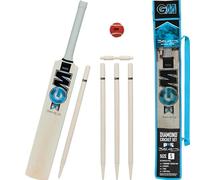 GM | Ben Stokes Diamond - Juego de críquet de Madera respaldado por Diamante | 1 Bate de Diamante, 1 Pelota de Tenis roja Suave, 4 tocones y 1 fianza | Bolsa de Transporte | Tamaño 1 Adecuado para