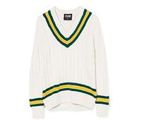 GM Gunn & Moore Cricket - Suéter de críquet para niño, tamaño S Garçon, Color Verde/Amarillo