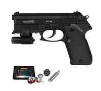 GM PT-80 láser | Pack Pistola de balines (perdigones de Plomo) con maletín. Arma de Aire comprimido CO2 Calibre 4,5mm <3,5J