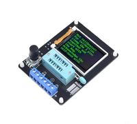 GM328A Probador de transistores con pantalla LCD, interruptor rotativo y rango de frecuencia de 1Hz a 1MHz para pruebas de componentes múltiples (inglés)