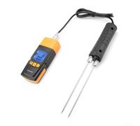 GM620 - Medidor digital de humedad de madera con sonda separada, medidor de humedad electrónico 2-70%, pantalla LCD para madera, algodón para papel, comprobador portátil con 4 niveles de ajuste para