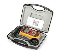 GM8901 Anemómetro digital LCD de mano Medidor de velocidad del viento Probador de velocidad del aire con medición de temperatura para el hogar Coche HVAC Navegación Actividades al