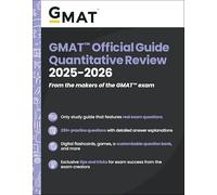 GMAT Official Guide Quantitative Review 2025-2026: Book + Online Question Bank