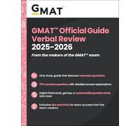 GMAT Official Guide Verbal Review 2025-2026: Book + Online Question Bank