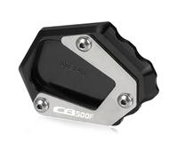 GMBAIH Aumentar para CB650R CB500X CB500F CB125R 2022-2024 Extensor De Soporte Lateral Extensión De Pie Placa De Soporte De Base(Black c)
