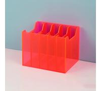 GMBAYUE Casillero for Teléfono Móvil, Armario Transparente for Guardar Teléfonos Móviles, Organizador Multifuncional for Aulas, Oficinas y Escuelas.(Red,12x10x10cm)