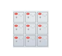 GMBAYUE Casillero for Teléfono Móvil con Llave, Armario de Carga for Móvil, Gabinete Teléfono Seguro, Ideal for Oficina, Gimnasio, Cárcel, Escuela, Fábricas y Tropas.(56x55x25cm/22x22x10in)