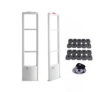 GMBAYUE Equipo Antirrobo Al por Menor, Sistema de Seguridad EAS 8,2 MHz, Torre de Seguridad Minoristas, Voltaje Dual 220-110 V, Indicador Sonoro y Luminoso