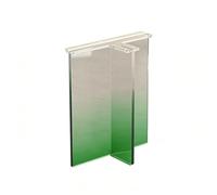 GMBAYUE Patas de Acrílico Degradado, Patas Mesa Transparentes, Patas Escritorio Flotantes, Pie de Mesa Decorativo de Bricolaje for Comedor, Oficina, Capacidad de Carga 150 Kg(Green,40cm/15.7in)