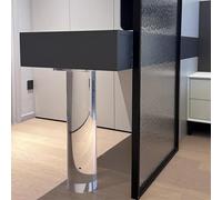 GMBAYUE Patas de mesa acrílicas, modernas patas de mesa transparentes, patas de muebles de acrílico alto, patas redondas de repuesto para mesa de café, decoración del hogar (200 x 700 mm)