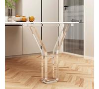 GMBAYUE Patas Mesa Acrílico Transparente, Patas Simples Mesa, Pata Decorativa Moderna de Reemplazo, Base de Mueble Flotante for Mesas de Comedor, Mesas de Centro, Escritorios(45x90cm/17.8x35.4in)