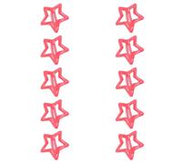 GMBYLBY 10 horquillas para el pelo con forma de estrella para niños, para bodas, fiestas, vacaciones, primavera, camping, fotografía, uso de pasadores, tiaras para el pelo