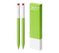 GMBYLBY 2 bolígrafos de tinta de gel de 0,5 mm, estéticos, neutros, corazón, creativo, rotativo, para diario