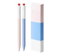 GMBYLBY 2 bolígrafos de tinta de gel de 0,5 mm, estéticos, neutros, corazón, creativo, rotativo, para diario