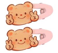 GMBYLBY 2 pinzas para el pelo de oso para niños, estéticas, pinzas laterales, pasadores antideslizantes para mujer, adorno para moldear el cabello
