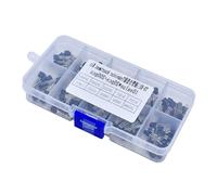 GMBYLBY 200 transistores de 50 V, 100 A-92, 10 valores, 3 pines, surtido de transistores para proyectos de circuitos, fáciles de instalar