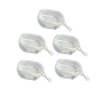 GMBYLBY 5 unids/set bolsa de almacenamiento de auriculares pequeño cochecito claro monedero maquillaje a prueba de polvo bolsa de almacenamiento cable de carga