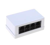 GMBYLBY Adaptador de 4 vías RJ45 a RJ11 convertidor de red a teléfono para uso doméstico y de oficina para una comunicación clara y fiable