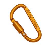 GMBYLBY Aleación de aluminio en forma de D hebilla escalada mosquetón clip Twistlock mosquetón gancho para camping, senderismo, pesca mosquetón clip para mujer hombre
