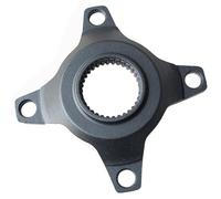 GMBYLBY Aleación de aluminio para arañas de cadena de motocicleta, adaptador de 4 mandíbulas, base de mandíbula, anillo de accionamiento, anillos de cadena de apoyo