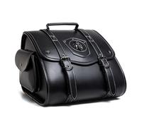 GMBYLBY Bolsa de almacenamiento lateral, diseño retro punk, cierre seguro, piel sintética impermeable, fácil de instalar, bolsas de herramientas para bicicletas, bolsas impermeables de piel sintética